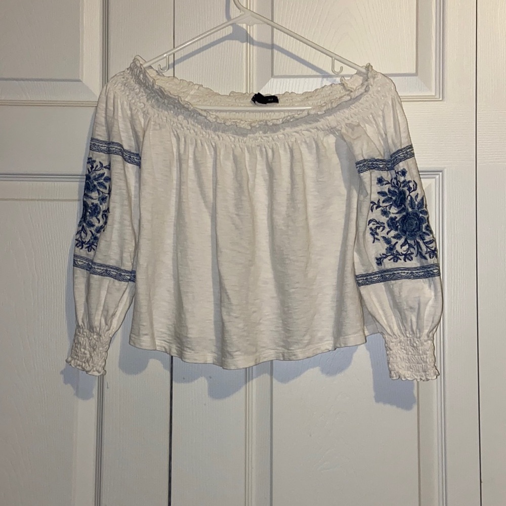 White Off the Shoulder Top
